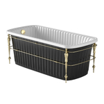 Ванна Migliore Olivia Console 24382 черная слив/перелив золото