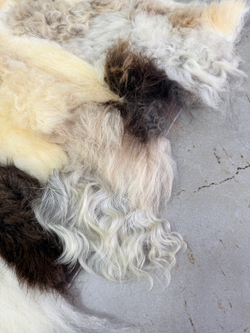 Покрывало меховое ковер из шкуры овчины