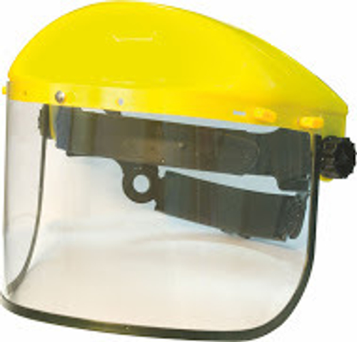 Маска щиток в сборе (прозр.полкарбонатный щиток р-р 39*20см +регулир.козырек)  (888) 5074185