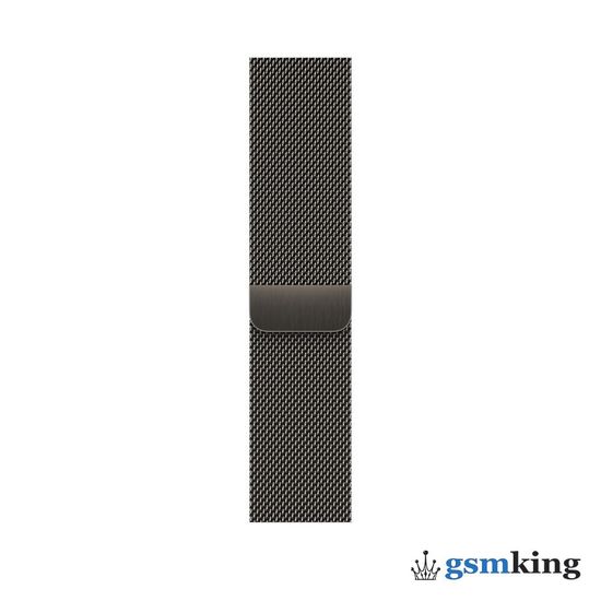 Apple Watch Series 9 GPS + Cellular 45mm Graphite Stainless Steel Case with Graphite Milanese Loop