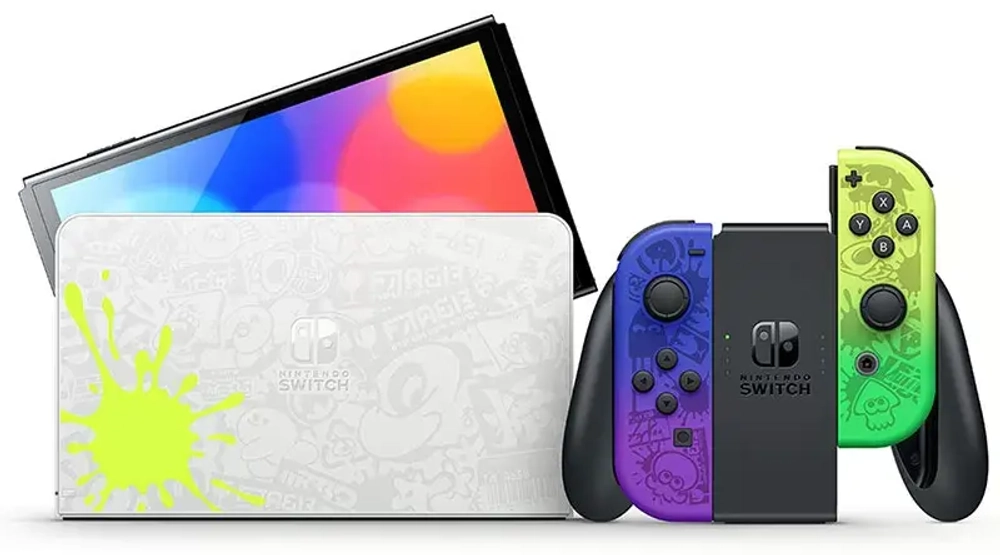 Игровая приставка Nintendo Switch OLED Splatoon 3 Special Edition (Фиолетовый)