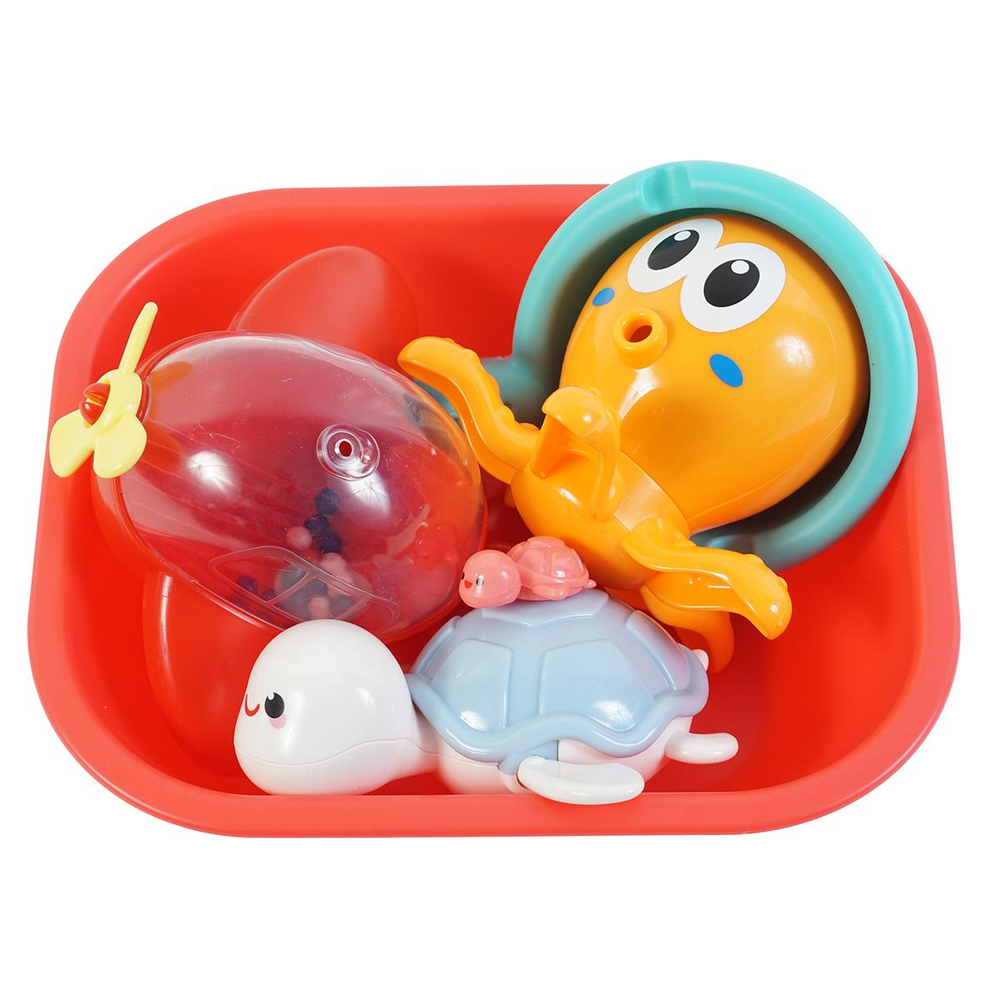 Набор игрушек для купания 5предм. пакет HG-5045