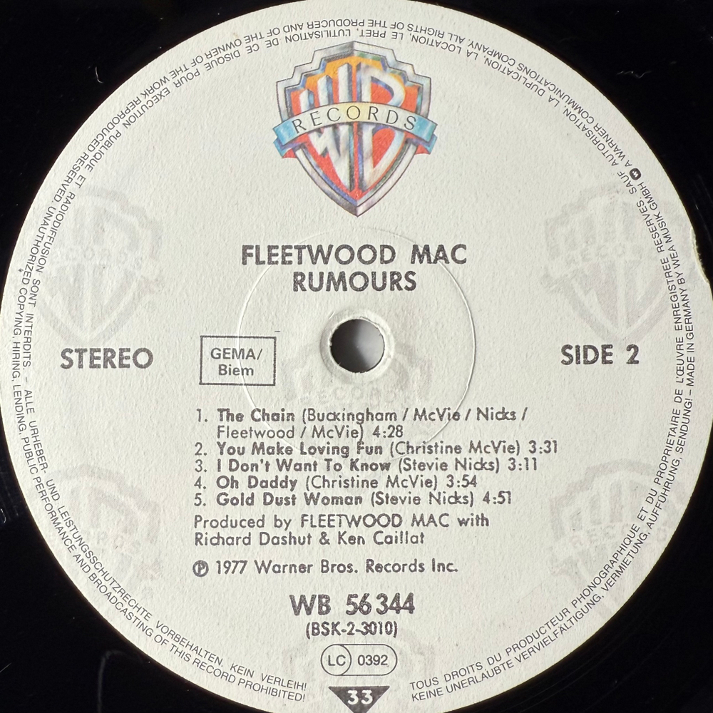 Fleetwood Mac - Rumours (Германия)