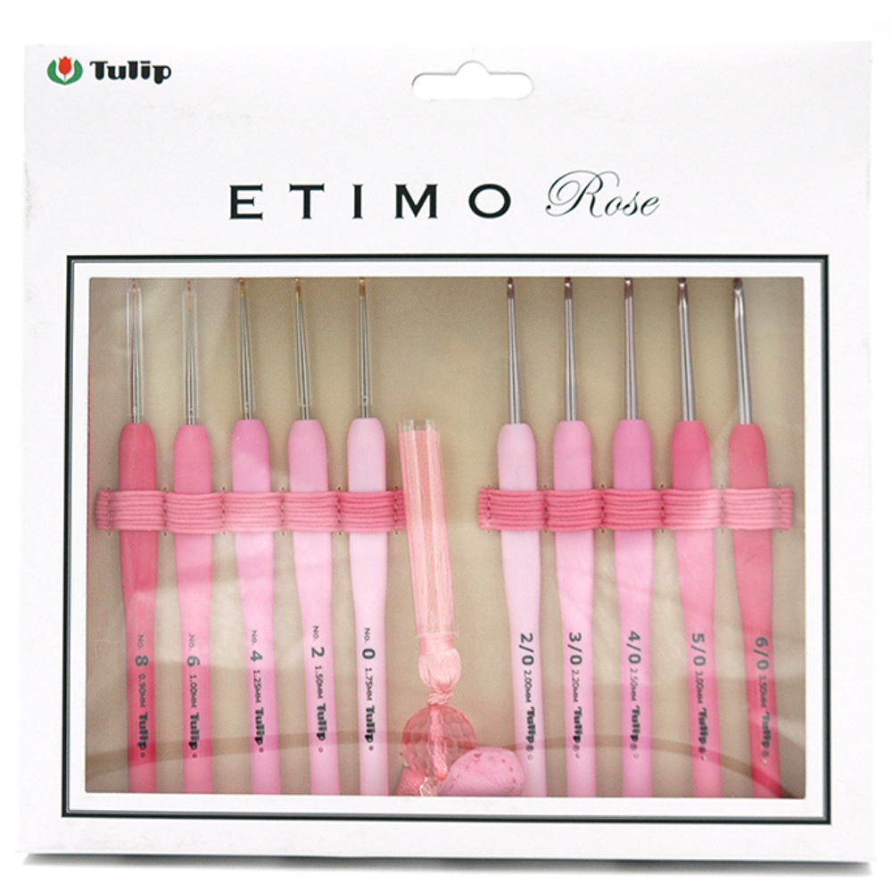 Набор сверхтонких крючков для вязания Tulip Etimo Rose
