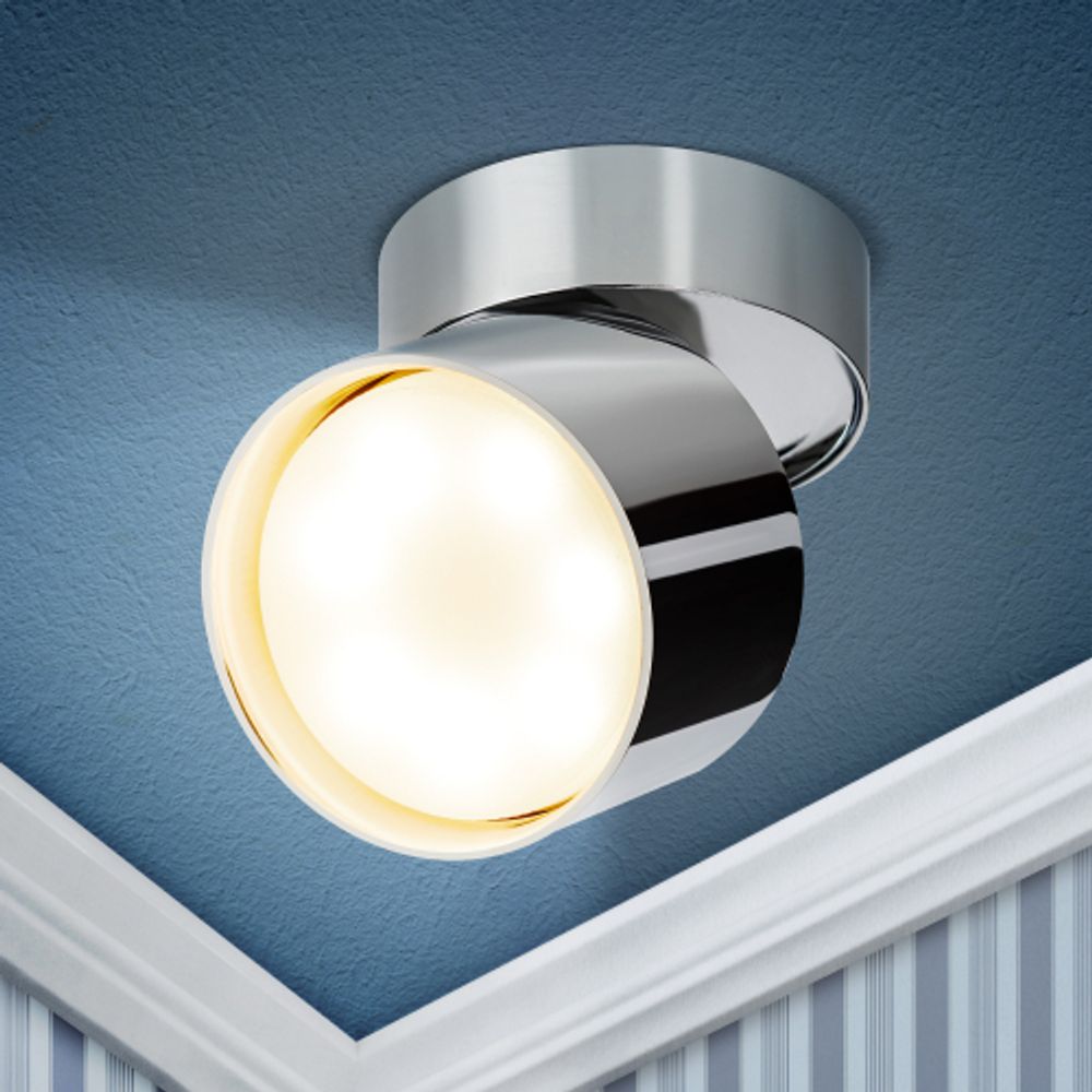 Светильник настенно-потолочный спот ЭРА OL12 GX53 CH под лампу GX53 хром