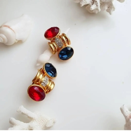 Клипсы с кристаллами