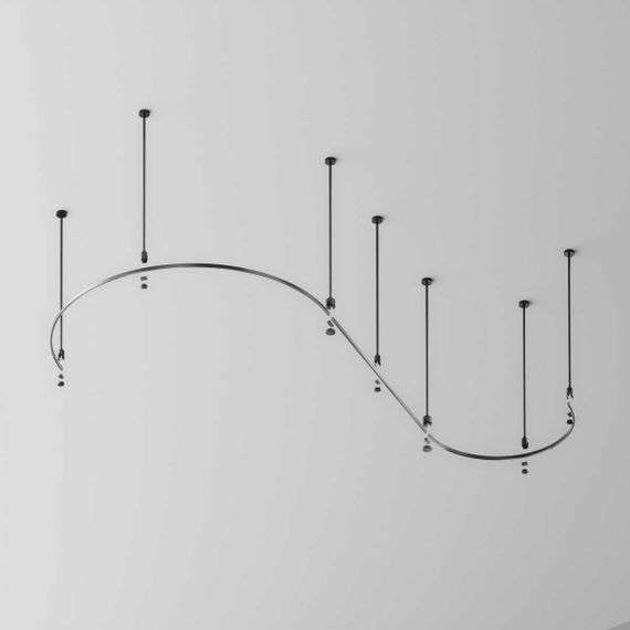 Шинопровод круглый из полукругов 1200мм Maytoni Technical FLARITY Busbar trunkings Flarity TRX154-2SR-D1200-B