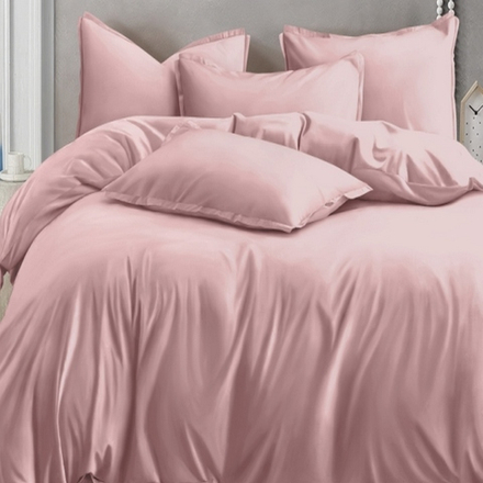 Комплект постельного белья "АВТ. 003-ПЫЛЬНАЯ РОЗА", сатин, 100% хлопок, Россия. Пододеяльник на молнии!!!