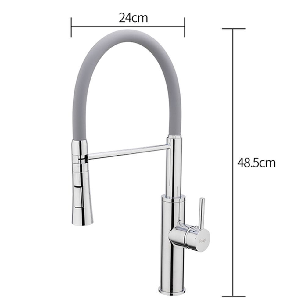 Смеситель для кухни, Frap, гибк излив, с картриджем, хром, F4452-6