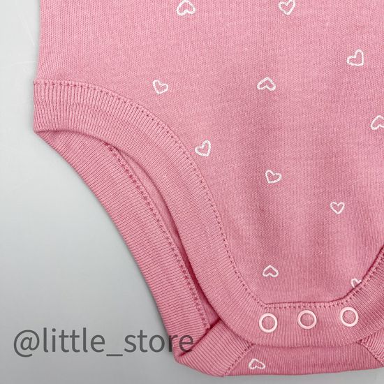 Боди хлопковое "Кошечки и цветочки" розовый зефир