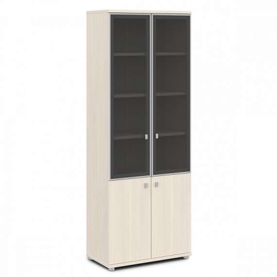 Шкаф со стеклом в алюминиевом профиле высокий 820х440х2195 V-614