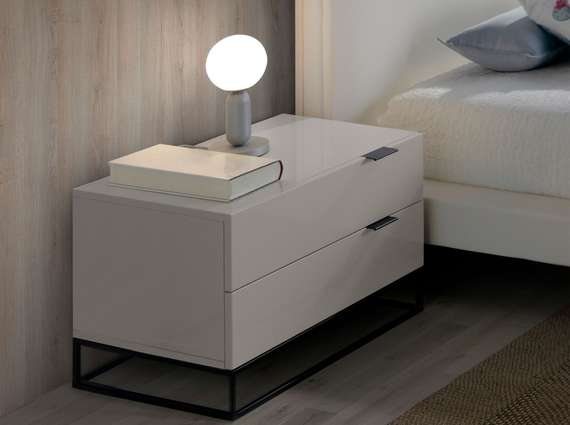 Прикроватная тумбочка Angel Cerda Estetico 7004, жемчужно-серая