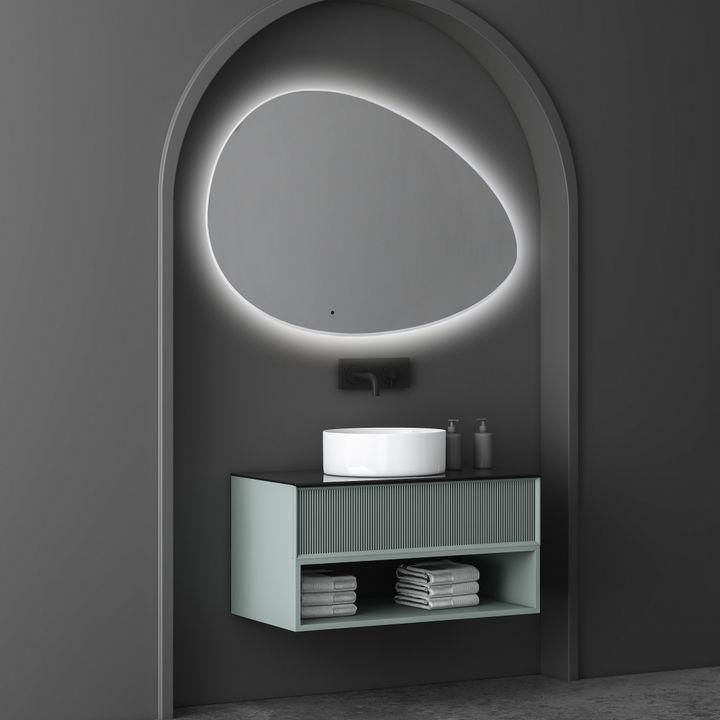 Зеркало ABBER Kontur AG6301SCL-1.2 с подсветкой, бесконтактный выключатель, диммер