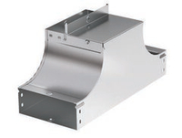 Крышка-ответвитель TSS (плоск) 400/80 в комплекте с крепежными элементами и соединительными пластинами, необходимыми для монтажа,горячеоцинкованная