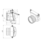 110 Обратный клапан (механический канализационный затвор) для колодца ТП-85.100.0 Татполимер