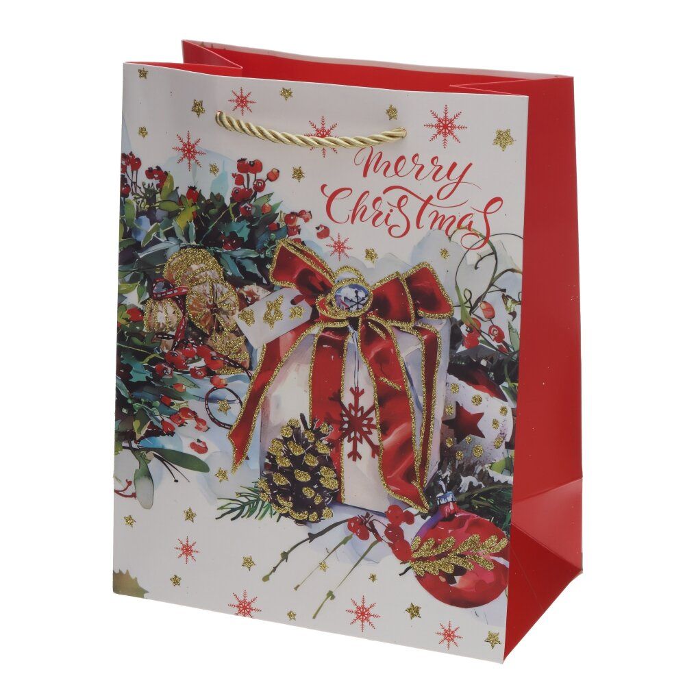 GAEM Пакет подарочный S (бумага 210г/м2, блок 12шт), L18 W10 H23 см, 4в.