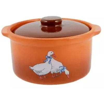 Горшок- сотейник 1,0л "Гуси"2ГСГ-2