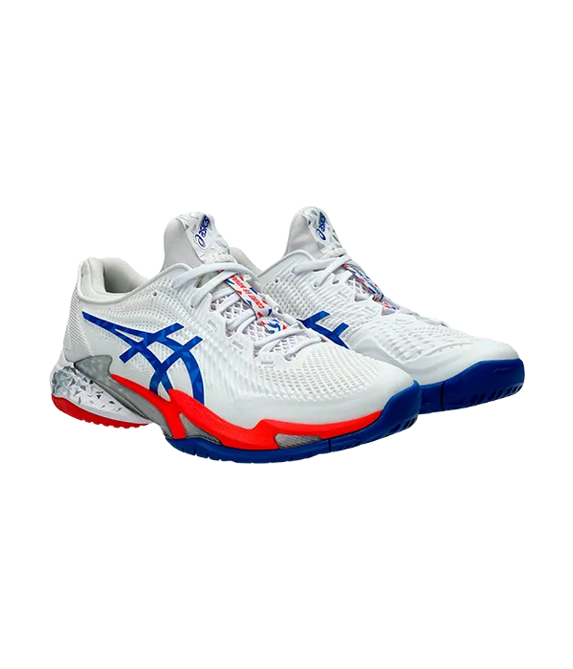 Asics Court FF 3 Novak Clay Белый-Asics Синие кроссовки
