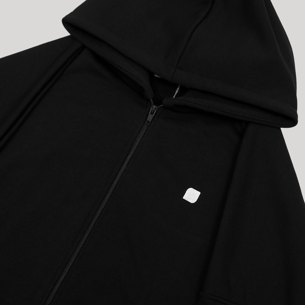 Zip-Up Hoodie LOGO Black