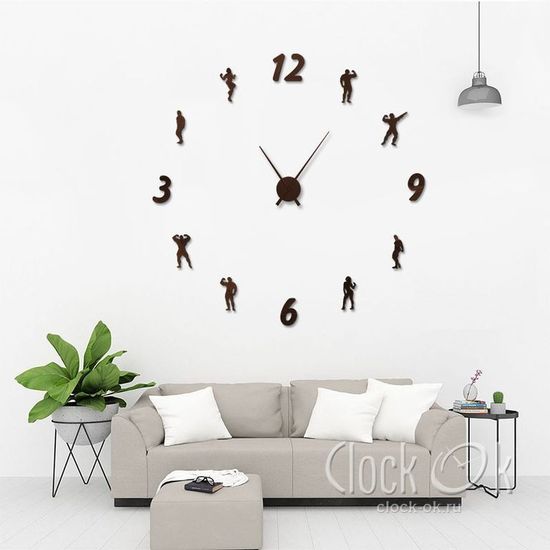 Настенные 3D часы Fitness