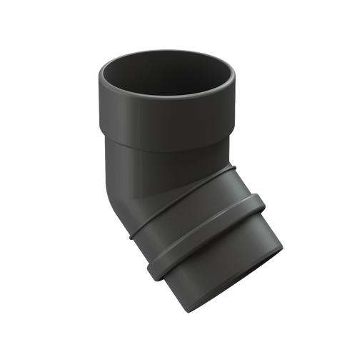 Колено 45° Графит LUX