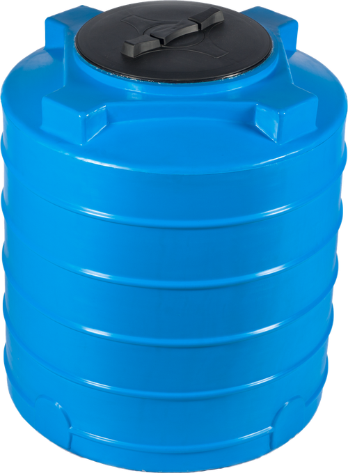 Бочка Ц400 Хромов 400 л. вертикальный (800x800x940см;синий) - арт.560997