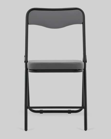 Стул складной Джонни велюр велютто темно-серый каркас черный матовый