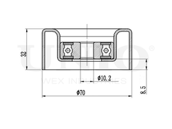 Ролик направляющий приводного ремня UNIO TNS-10159