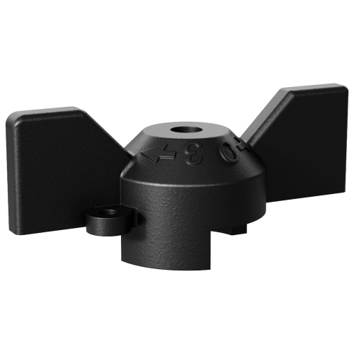 Рукоятка "Бабочка" черная LD Pride для DN 15, 20