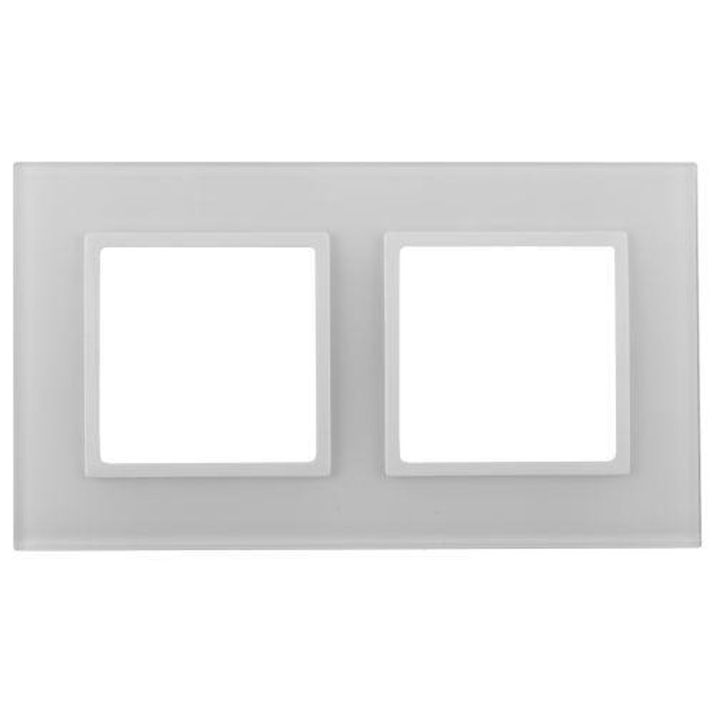 Рамка 2-м 14-5102-01 стекло Elegance бел.+бел. Эра Б0059168 Рамка 2-м 14-5102-01 стекло Elegance бел.+бел. Эра Б0059168