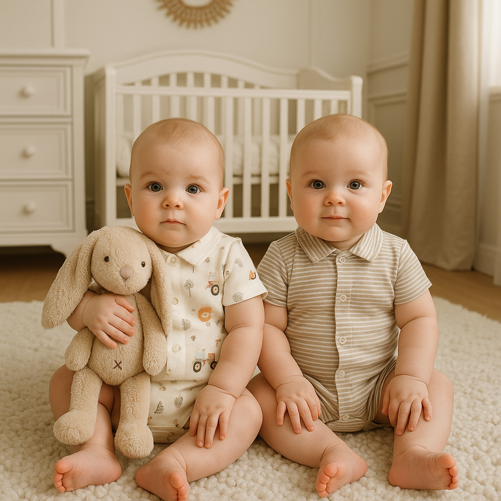 Боди кор.рукав 2 шт. в уп. "Little farmer"