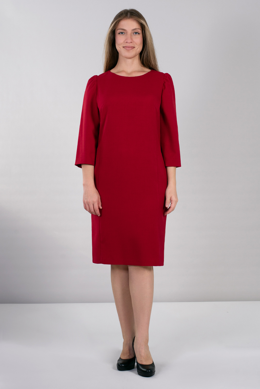 Платье женское 3567ВП, красный #488Кр053567ВП