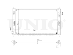 Радиатор охлаждения двигателя UNIO RAD-10013