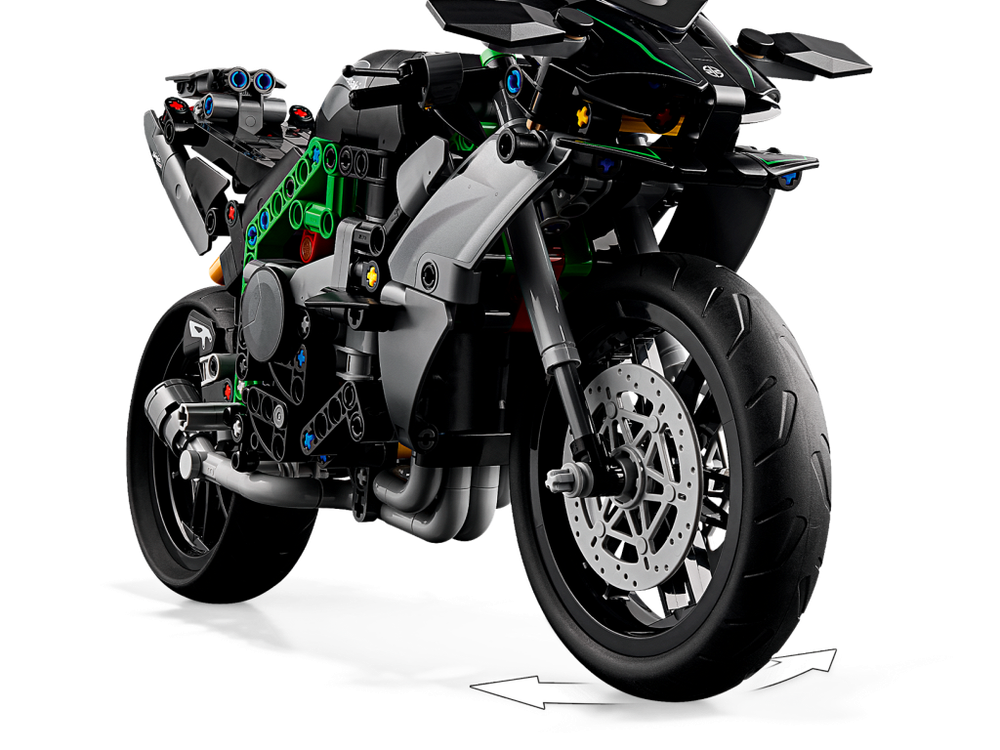 LEGO Technic 42170 Мотоцикл Kawasaki Ninja H2R — гоночный байк