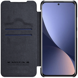 Кожаный чехол книжка от Nillkin для смартфона Xiaomi 12, 12X, 12S, серия Qin Leather