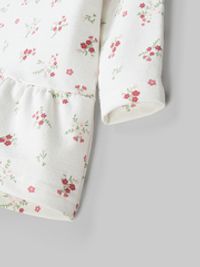 Платье туника с рюшей "Цветы" 0+