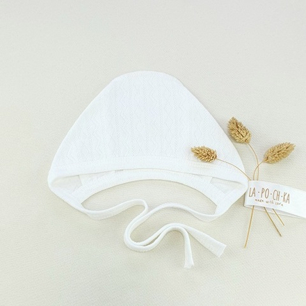 Чепчик ажурный, Молочный