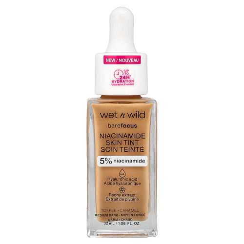 wet n wild, Barefocus, никотинамид, краситель для кожи, ирис, 32 мл (1,08 жидк. унции)