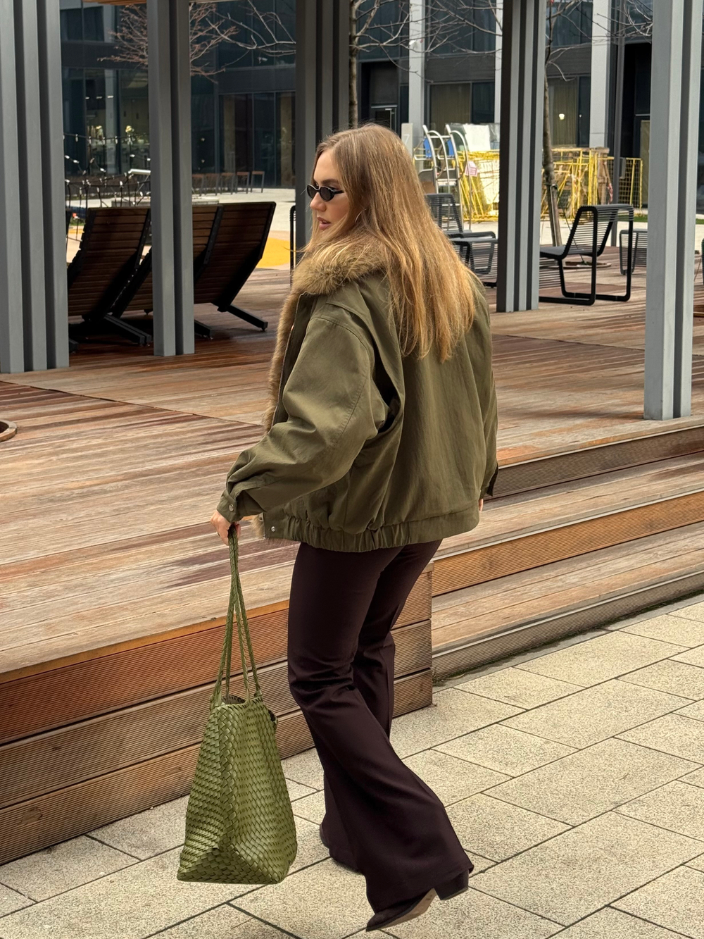 Парка оливковый