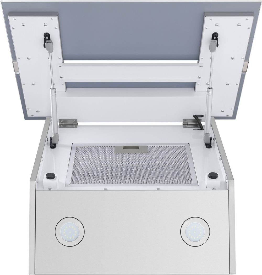 Каминная вытяжка Maunfeld MERSEY 60 Inox Glass white