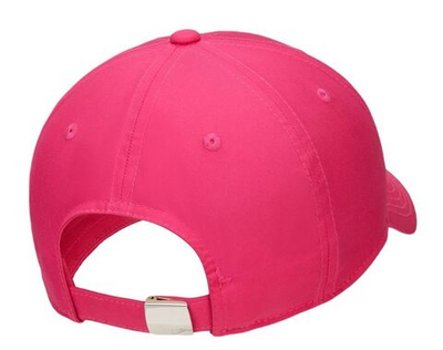 Теннисная кепка Nike Dri-Fit Club Unstructured Metal Swoosh Cap - fireberry/metallic silver