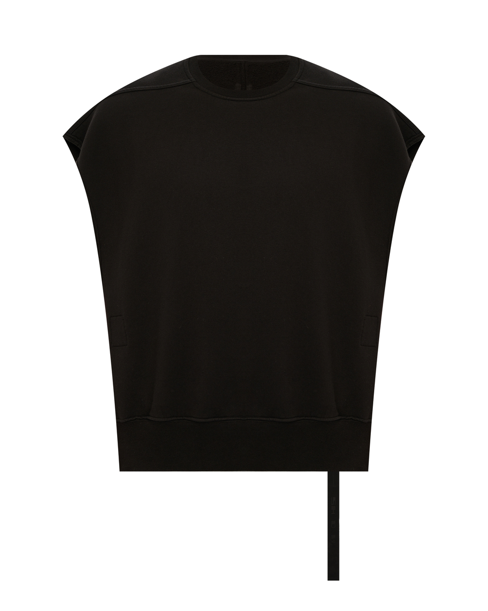 RICK OWENS DRKSHDW СВИТШОТ БЕЗ РУКАВОВ ЧЕРНЫЙ ЖЕНСКИЙ HOLLYWOOD JUMBO TATLIN