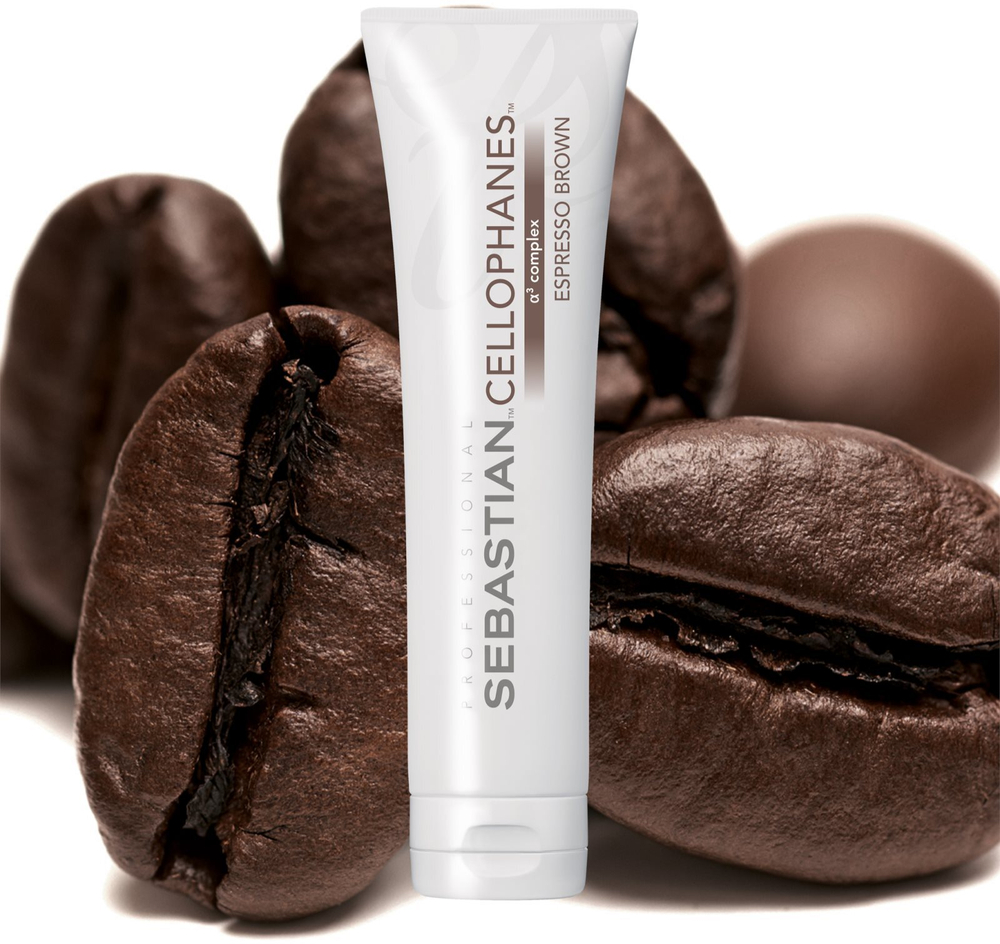Sebastian Professional Cellophanes - маска, возвращающая блеск окрашенным волосам /  Espresso Brown 300  ml  / GTIN 4015600432645