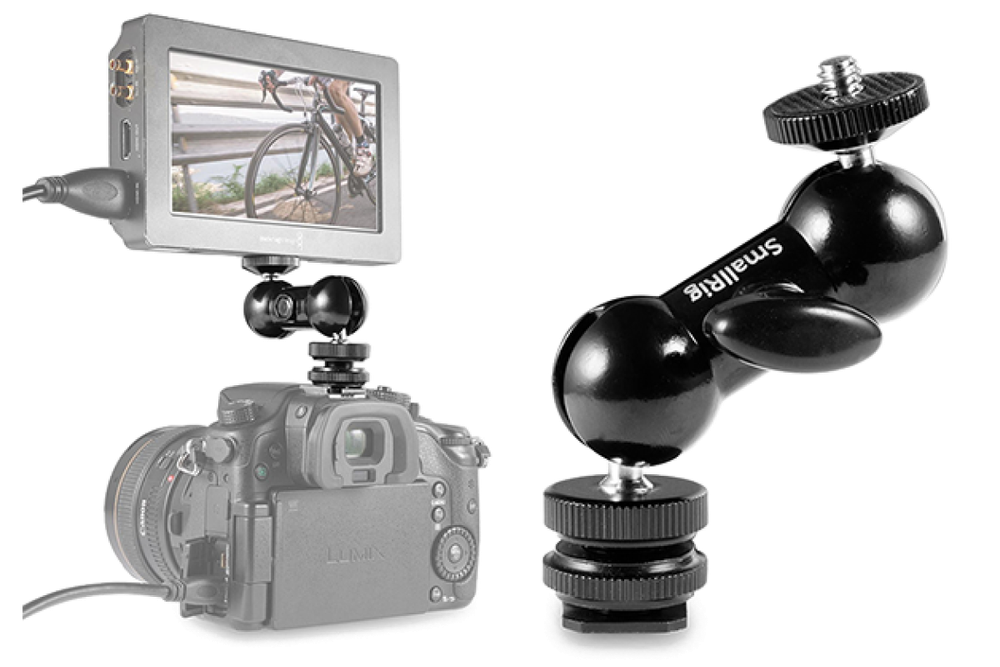 Держатель аксессуаров SmallRig Multi Functional Double BallHead w/ Shoe mount + 1/4 (1135)