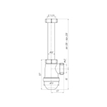 Сифон 1 1/4*40 Ani без горловины C1020 АНИ пласт