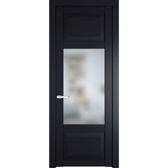 Межкомнатная дверь эмаль Profil Doors 1.3.3PD нэви блу остеклённая