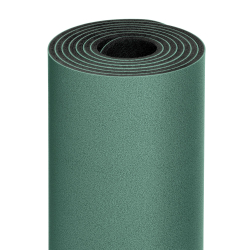 ULTRAцепкий 100% каучуковый коврик для йоги Simple Mandala Dark Green 185*68*0,5 см