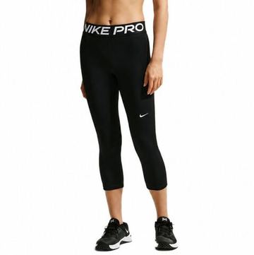 Женские леггинсы Nike Pro Mid-Rise Crop - black/white