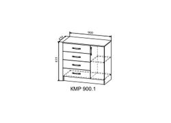 МС Ронда Комод Анкор КМР 900.1, ДСВ Мебель