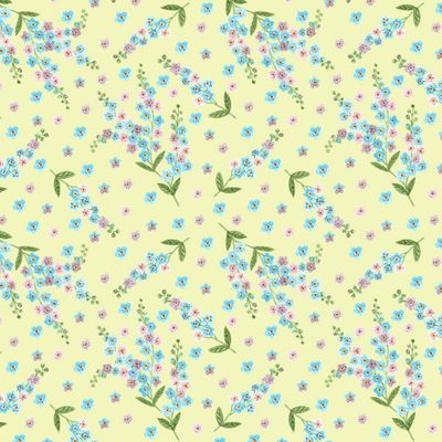 незабудки на лаймовом